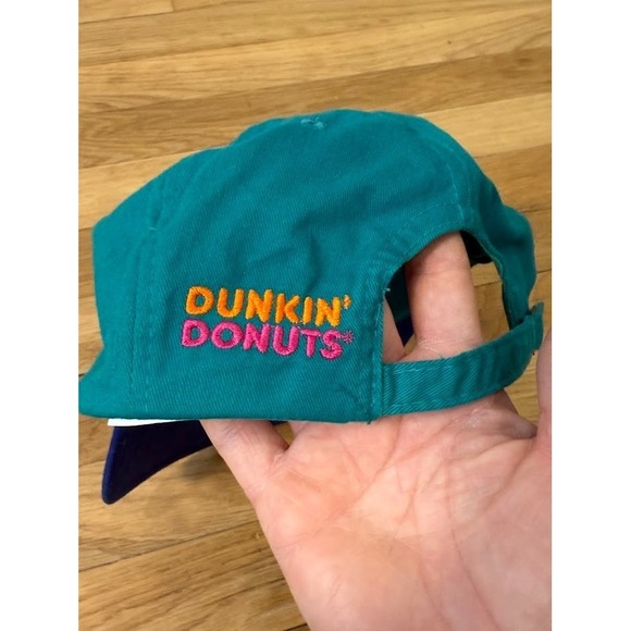 Rare VTG Dunkin Donuts Coffee Coolatta Good Cold Fun Employee Snapback Cap Hat - Picture 5 of 5